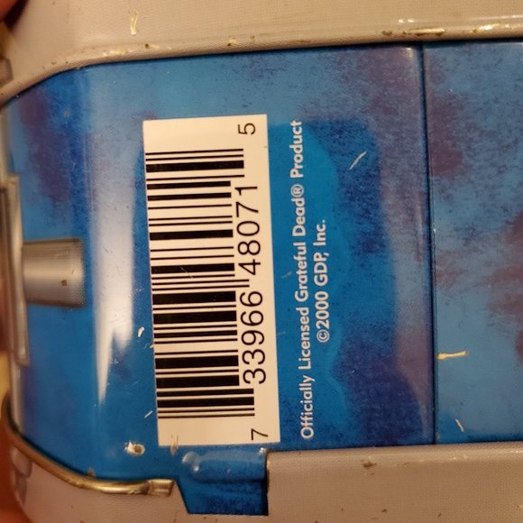 Grateful Dead Rock 'N Roll Drum Tin Tote Vandor 2000 GDP Bertha Case Lunch Box. - Picture 7 of 13